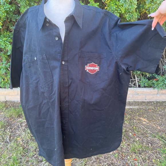 Harley Davidson button down - Picture 2 of 7